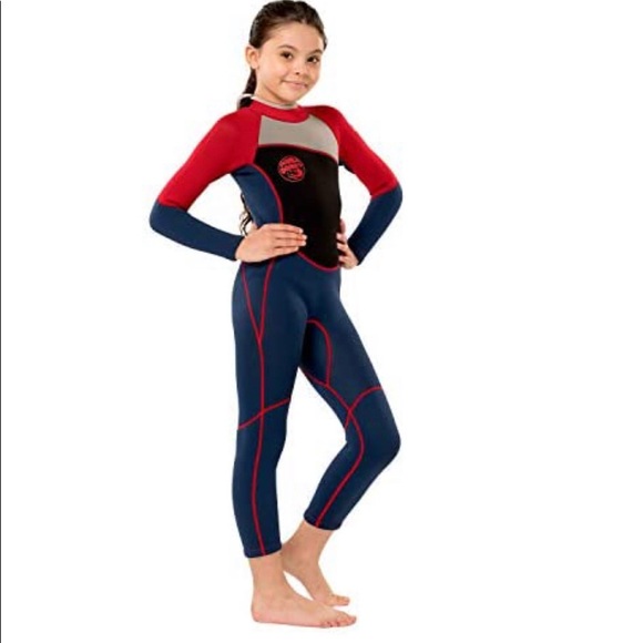 Scubadonkey 2.5mm Neoprene Full Wetsuit for Kids Girls | CPSC Certified - Picture 2 of 7